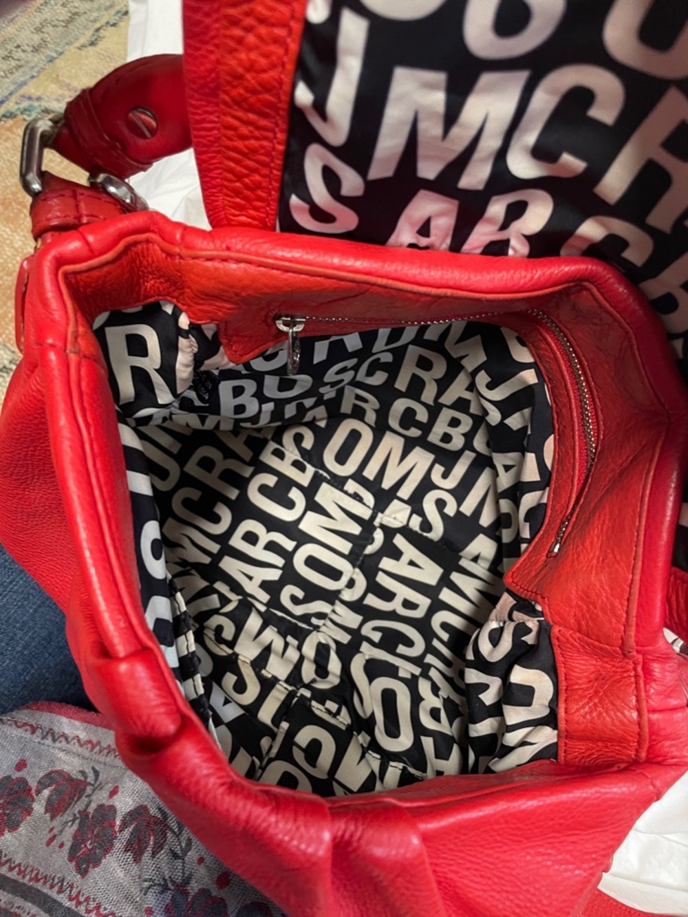 Marc Jacobs Leather Top-Handle Tote with Silver hardware - Picture 9 of 12